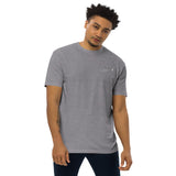 Custom Airplane Men’s Premium Heavyweight Embroidered T-shirt
