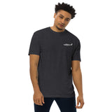 Custom Airplane Men’s Premium Heavyweight Embroidered T-shirt