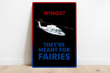Wings? Metal HD Airplane Sign - HELIJ9BS76-B1