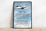 High Flight HD Airplane SIGN-HIGHFLIGHT-AIR25521I-BT1 - Personalized with Your N#
