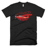 Stinson Voyager (Red) Airplane T-shirt - Personalized with Your N#