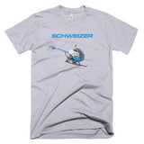 Schweizer 300 CBI (Blue) Helicopter T-shirt - Personalized with Your N#