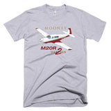 Mooney M20R Ovation 2 (Maroon) Airplane T-shirt - Personalized with Your N#