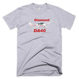 Diamond DA-40 Airplane T-Shirt - Personalized with Your N#