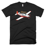 Mooney (Red) Airplane T-shirt - Personalized with Your N#
