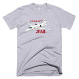 Learjet 31A (Gold) Airplane T-shirt - Personalized with Your N#