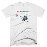 Schweizer 300 CBI (Blue) Helicopter T-shirt - Personalized with Your N#