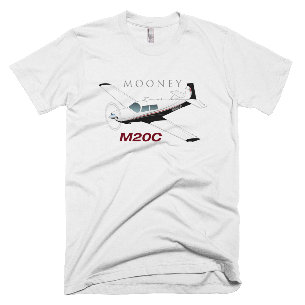 Mooney M20 / M20C Airplane T-shirt- Personalized with N#