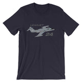 Learjet 24 Airplane T-shirt - Personalized with N#