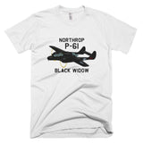 Northrop P-61 Black Widow (Black) Airplane T-shirt - Personalized with N#