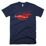 Stinson Voyager (Red) Airplane T-shirt - Personalized with Your N#