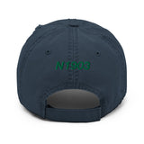 Airplane Embroidered Distressed Cap (AIR38I517-G1) - Personalized with Your N#