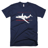 Bombardier Challenger 605 Airplane T-shirt- Personalized with N#