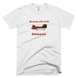 Boeing CH-47D Chinook (Red/Black) Helicopter T-shirt - Personalized with Your N#