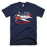 North American T-28 Trojan Airplane T-shirt- Personalized with N#