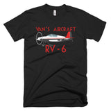 Van's Aircraft RV-6 (RV6) Airplane T-shirt - Personalized with Your N#