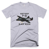 Northrop P-61 Black Widow (Black) Airplane T-shirt - Personalized with N#