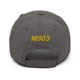Airplane Embroidered Distressed Cap (AIR35JJ177-Y1) - Personalized with Your N#