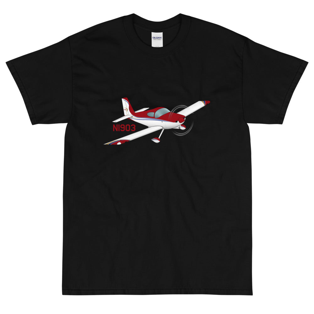 Airplane Custom T-Shirt AIRM1EIM7-RBG1 - Personalized with your N#