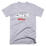Learjet 60XR Airplane T-shirt - Personalized with N#