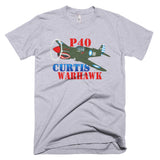 Curtis P-40 Warhawk Airplane T-shirt- Personalized with N#