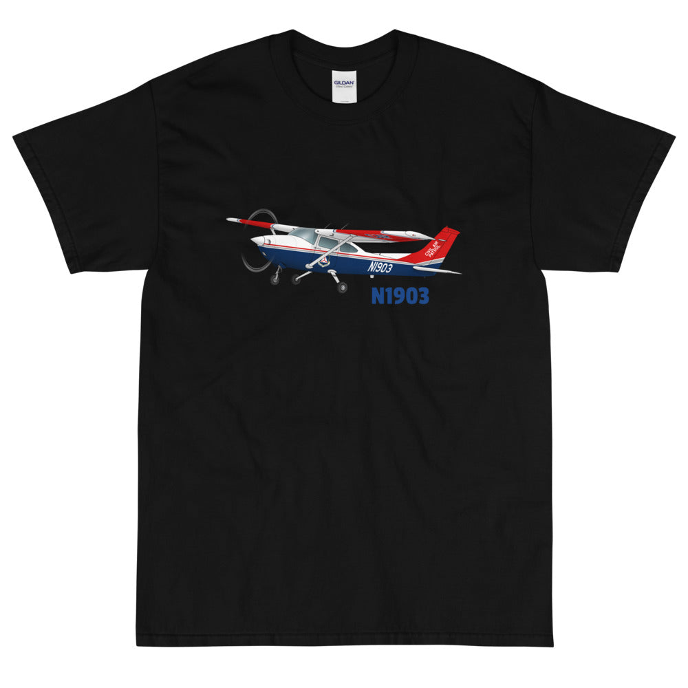 Airplane Custom T-Shirt AIR35JJ182-BR3 - Personalized with your N#