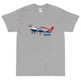 Airplane Custom T-Shirt AIR35JJ182-BR3 - Personalized with your N#