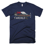 Fairchild 24K Airplane T-shirt- Personalized with N#
