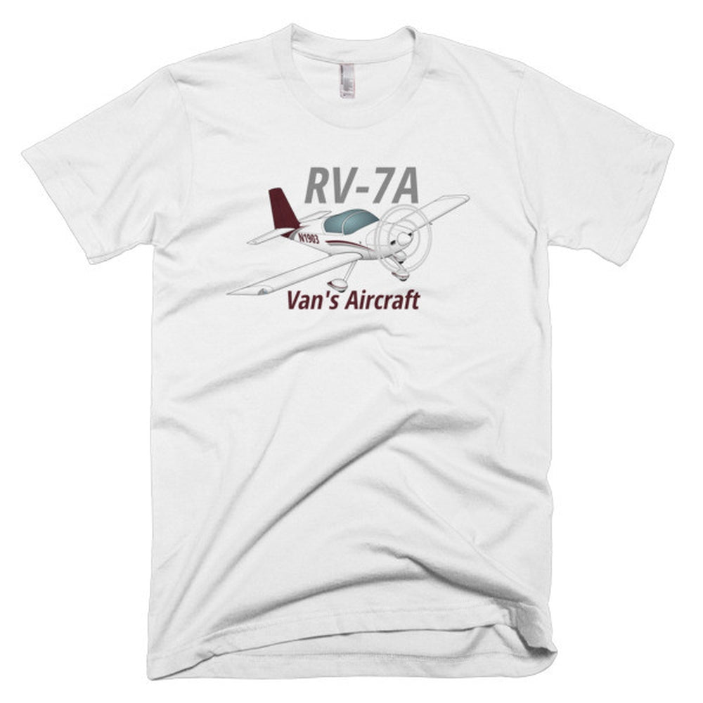 Van's Aircraft RV-7A (RV7A) Airplane T-Shirt - Personalized with Your N#