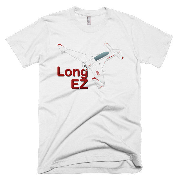 Rutan Model 61 Long-EZ Airplane T-Shirt - Personalized with Your N#