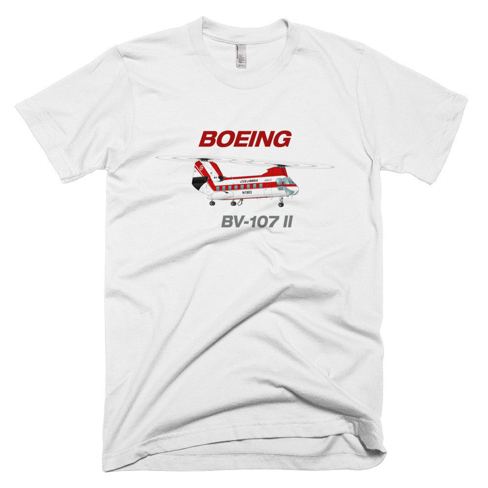 Boeing Vertol BV-107 II Helcopter T-shirt - Personalized with N#