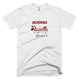 Boeing Vertol BV-107 II Helcopter T-shirt - Personalized with N#