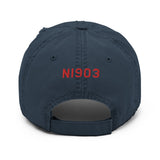 Airplane Embroidered Distressed Cap (AIR25CJLGM9B-R2) - Personalized