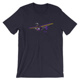 Ultra Light Airplane (Yellow/Purple) T-Shirt - AIR8LI-YP1