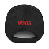 Airplane Embroidered Distressed Cap  AIR35JJ39K1K9FE-RB1 - Personalized w/ Your N#