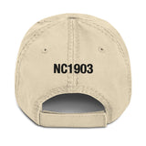 Airplane Embroidered Distressed Cap (AIRCLJ8A-SR1) - Personalized with Your N#