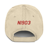 Airplane Embroidered Distressed Cap  AIR35JJ39K1K9FE-RB1 - Personalized w/ Your N#