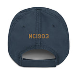 Airplane Embroidered Distressed Cap (AIRJ5I381-B4)- Personalized with Your N#