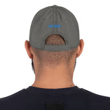 Airplane Embroidered Distressed Cap AIR214KI1-SB1- Personalized with Your N#