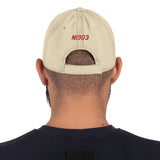 Airplane Embroidered Distressed Cap AIR35JJ182-BURG1 - Personalized w/ Your N#