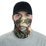 Airplane Camo Neck Gaiter - Customize w/ your Airplane & N#
