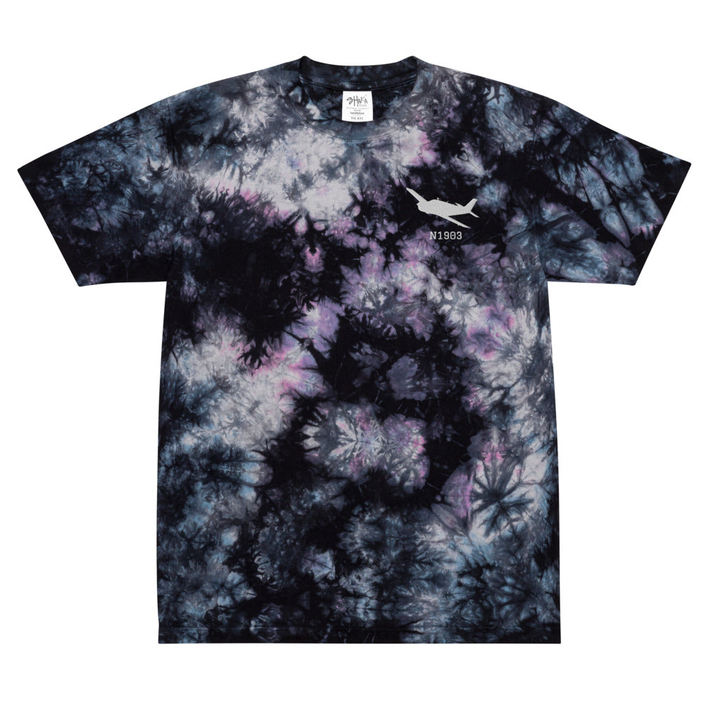 Custom Oversized Tie-Dye Embroidered T-Shirt