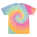 Custom Oversized Tie-Dye Embroidered T-Shirt