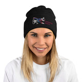 Christen Eagle Airplane Embroidered Pom-Pom Beanie - Add w/ Your N#
