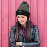 Custom Embroidered Pom Pom Beanie Hat / Cap