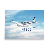 Custom Airplane Photo Paper Poster