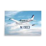Custom Airplane Photo Paper Poster