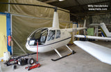Helicopter Design (White/Black) - HELIIF2R44-WB1