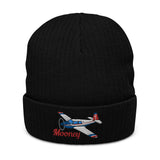 Custom Embroidered Ribbed knit beanie