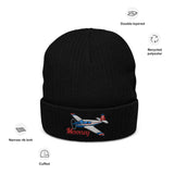 Custom Embroidered Ribbed knit beanie
